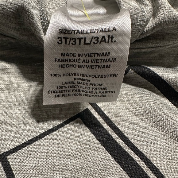 Adidas Gray and Black Color-Blocked Hoodie Sweatshirt - Bin 7 - Picture 2 of 2